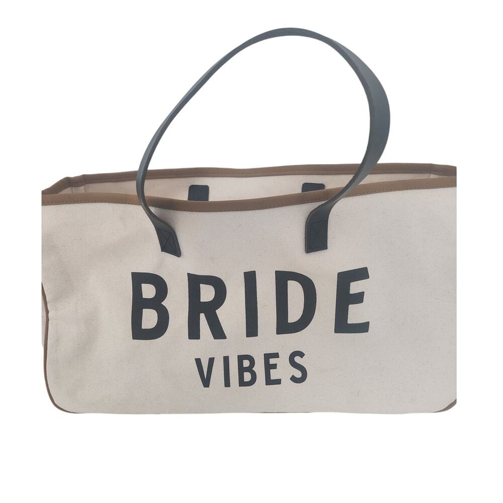 Bride Vibes Canvas Tote